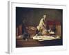 Still Life with Attributes of the Arts-Jean-Baptiste Simeon Chardin-Framed Art Print