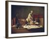 Still Life with Attributes of the Arts-Jean-Baptiste Simeon Chardin-Framed Art Print