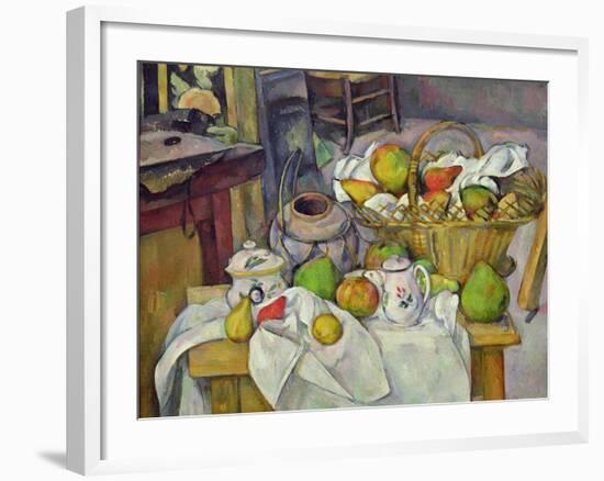 Still Life with Basket, 1888-90-Paul Cézanne-Framed Giclee Print