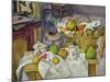 Still Life with Basket, 1888-90-Paul Cézanne-Mounted Giclee Print