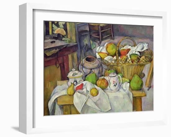 Still Life with Basket, 1888-90-Paul Cézanne-Framed Giclee Print