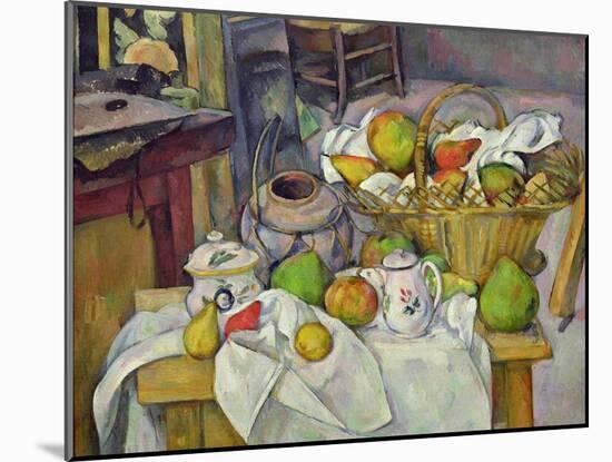 Still Life with Basket, 1888-90-Paul Cézanne-Mounted Giclee Print
