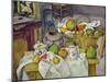 Still Life with Basket, 1888-90-Paul Cézanne-Mounted Giclee Print