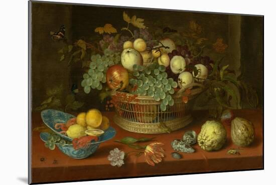 Still Life with Basket of Fruit, 1622-Balthasar van der Ast-Mounted Giclee Print
