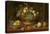 Still Life with Basket of Fruit, 1622-Balthasar van der Ast-Stretched Canvas