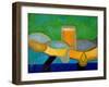 Still Life with Beer and Fish, 2009-Jan Groneberg-Framed Giclee Print