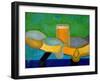 Still Life with Beer and Fish, 2009-Jan Groneberg-Framed Giclee Print