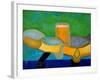 Still Life with Beer and Fish, 2009-Jan Groneberg-Framed Giclee Print