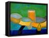 Still Life with Beer and Fish, 2009-Jan Groneberg-Framed Stretched Canvas