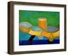 Still Life with Beer and Fish, 2009-Jan Groneberg-Framed Giclee Print