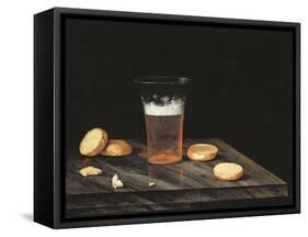 Still Life with Beer Glass-Johann Georg Hinz-Framed Stretched Canvas