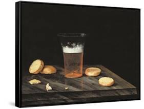 Still Life with Beer Glass-Johann Georg Hinz-Framed Stretched Canvas