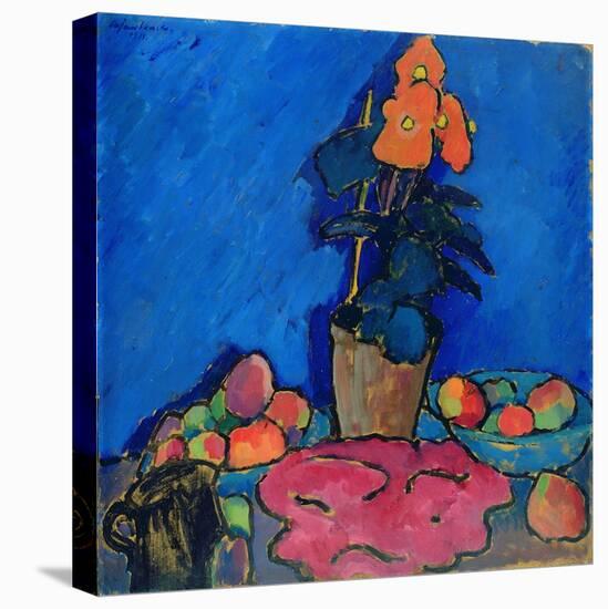 Still Life with Begonia, 1911-Alexej Von Jawlensky-Stretched Canvas