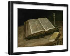 Still Life with Bible, 1885-Vincent van Gogh-Framed Giclee Print