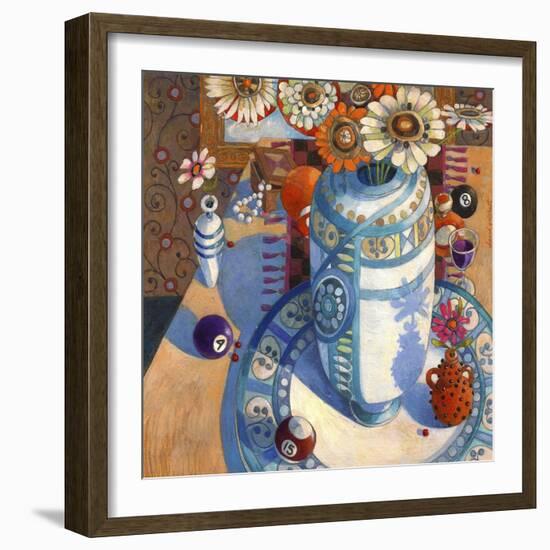 Still life with Billiard Balls-David Galchutt-Framed Giclee Print