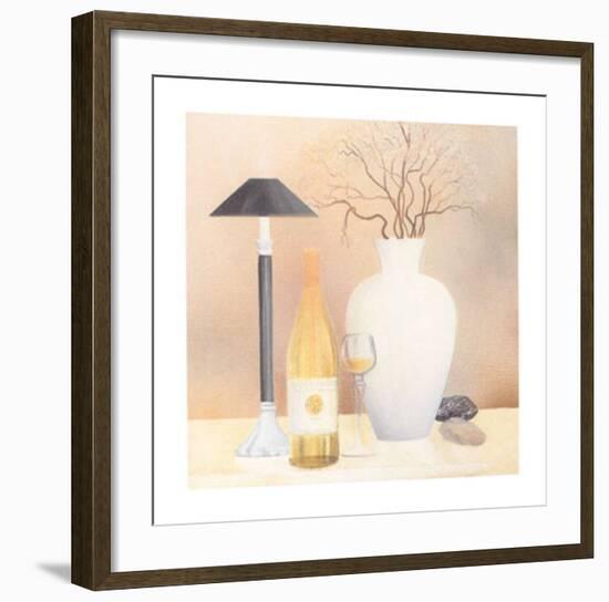 Still Life with Black Lamp-Heinz Hock-Framed Art Print