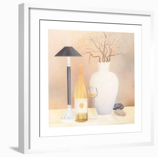 Still Life with Black Lamp-Heinz Hock-Framed Art Print