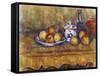 Still Life with Blue Bottle and Sugar Bowl-Paul Cézanne-Framed Stretched Canvas