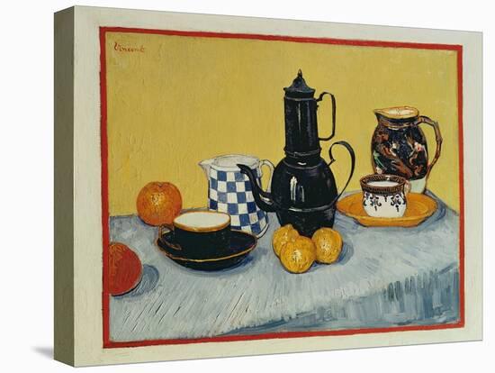 Still Life with Blue Enamel Coffeepot, Earthenware and Fruit, 1888-Vincent van Gogh-Stretched Canvas