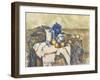 Still Life with Blue Pot, C.1900-Paul Cézanne-Framed Giclee Print