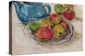 Still Life with Blue Teapot 2-Susan Adams-Stretched Canvas