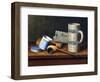 Still-Life with Blue Tobacco Box, 1878-William Michael Harnett-Framed Giclee Print