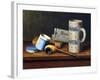 Still-Life with Blue Tobacco Box, 1878-William Michael Harnett-Framed Giclee Print