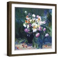 Still Life with Blue Vase-Malva-Framed Giclee Print