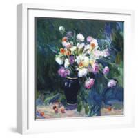 Still Life with Blue Vase-Malva-Framed Giclee Print