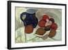 Still life with blue, white spotted jar (II). 1906-Paula Modersohn-Becker-Framed Giclee Print