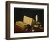 Still Life with Book and Pipe by Claude Raguet Hirst-Geoffrey Clements-Framed Giclee Print