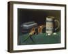 Still life with book, pipe and beer mug-John Prederick Peto-Framed Giclee Print