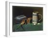 Still life with book, pipe and beer mug-John Prederick Peto-Framed Giclee Print