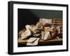 Still Life with Books, 1628 (Oil on Wood)-Jan Davidsz de Heem-Framed Giclee Print