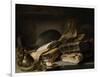 Still Life with Books-Jan Lievens-Framed Art Print