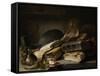 Still Life with Books-Jan Lievens-Framed Stretched Canvas