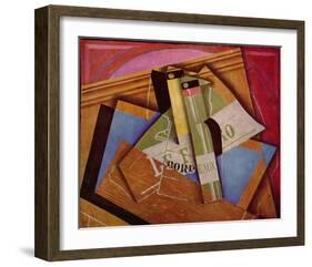 Still Life with Bordeaux Bottles, 1919-Juan Gris-Framed Art Print