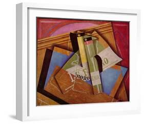 Still Life with Bordeaux Bottles, 1919-Juan Gris-Framed Art Print