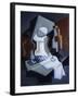 Still Life with Bottle and Fruit-Juan Gris-Framed Giclee Print