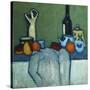 Still Life with Bottle, Fruit and Figure-Alexej Von Jawlensky-Stretched Canvas