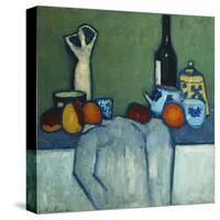 Still Life with Bottle, Fruit and Figure-Alexej Von Jawlensky-Stretched Canvas