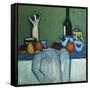 Still Life with Bottle, Fruit and Figure-Alexej Von Jawlensky-Framed Stretched Canvas