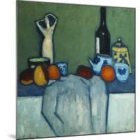 Still Life with Bottle, Fruit and Figure-Alexej Von Jawlensky-Mounted Giclee Print