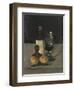 Still Life with Bottle, Glass, and Lemons, 1867-9-Paul Cezanne-Framed Giclee Print