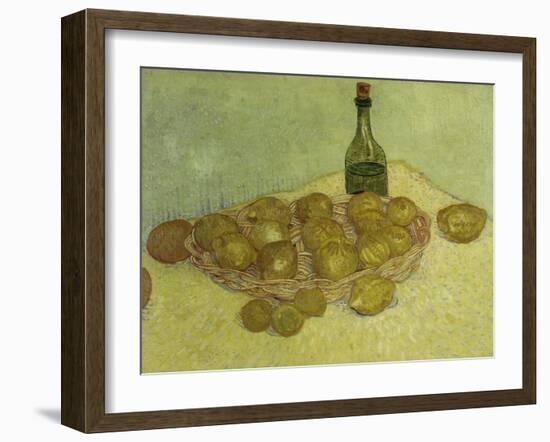 Still-Life with Bottle, Lemons and Oranges, 1888-Vincent van Gogh-Framed Giclee Print