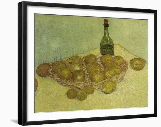 Still-Life with Bottle, Lemons and Oranges, 1888-Vincent van Gogh-Framed Giclee Print