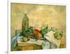 Still Life with Bottle of Liqueur, 1888-90-Paul Cézanne-Framed Giclee Print