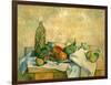 Still Life with Bottle of Liqueur, 1888-90-Paul Cézanne-Framed Giclee Print