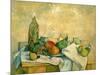 Still Life with Bottle of Liqueur, 1888-90-Paul Cézanne-Mounted Giclee Print