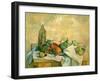 Still Life with Bottle of Liqueur, 1888-90-Paul Cézanne-Framed Giclee Print